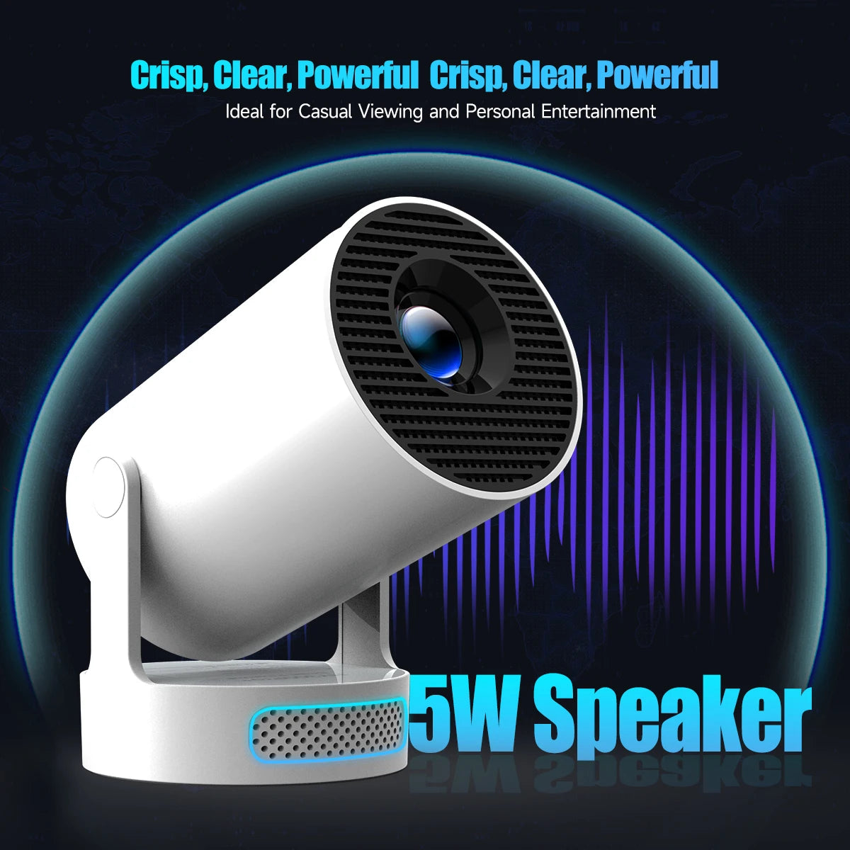 Proyector portátil 4K 5W Speaker